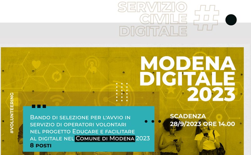 Servizio civile digitale 2023 - Informagiovani 4.0