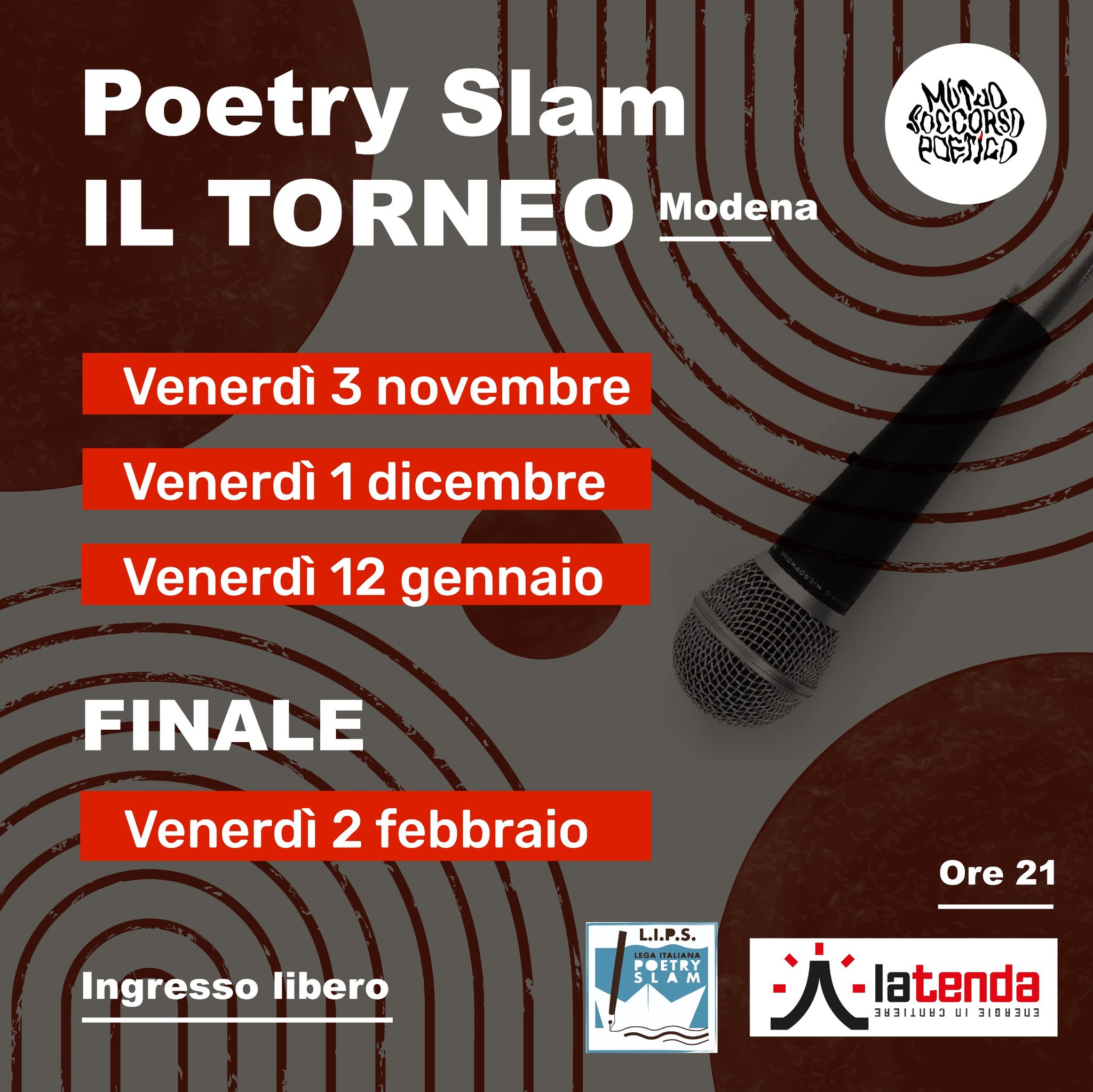 PoeTenda: Torneo di Poetry Slam - 2° Tappa