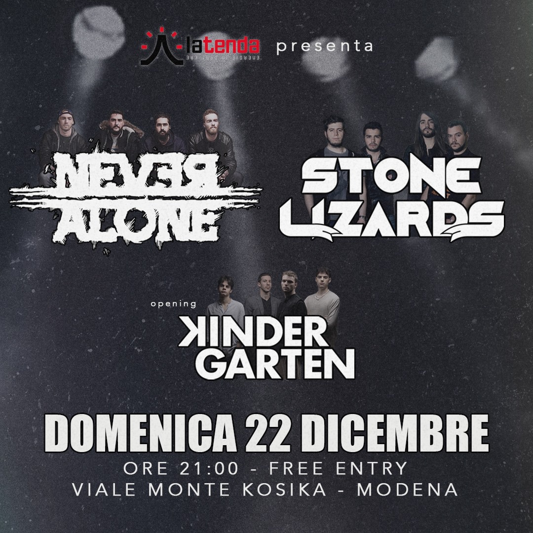 LIVE @ ROCK: Neveralone + Stone Lizards + Kinder Garten