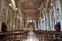 La navata centrale della chiesa di Sant'Agostino