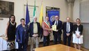 L'incontro del sindaco Muzzarelli con il presidente del Rotary Carlo Ventura e alcuni componenti del direttivo