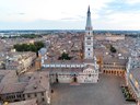 Il sito Unesco di Modena con Duomo, Ghirlandina e Piazza Grande (foto Nicola Jannucci)