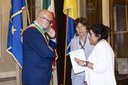Il sindaco Massimo Mezzetti in occasione della proclamazione con la segreteria generale Maria Di Matteo (a destra) e la direttrice generale Valeria Meloncelli