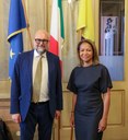 L'incontro del sindaco Massimo Mezzetti con la console Usa Daniela Ballard