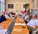 Prima riunione della giunta presieduta dal sindaco Massimo Mezzetti