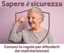 Un'immagine della campagna "Sapere è sicurezza"